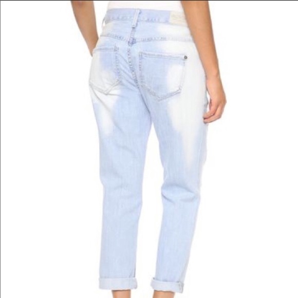 Wildfox “The Marissa” Slouchy Skinny Crop Jeans Distressed Boyfriend Size 29 NWT - Picture 2 of 8